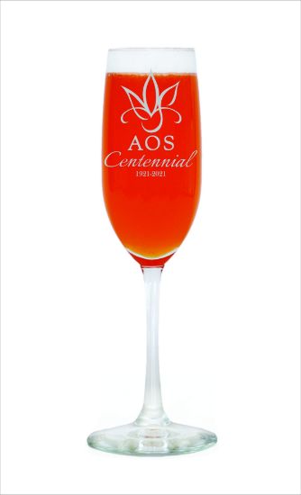 Amercian Orchid Society Screen Printed Flutes